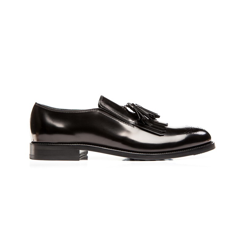 SAOLA TOD'S Mocassini slip on uomo stile derby in pelle nera taglia EU 43