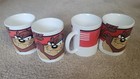 4 Vintage Looney Tunes TAZ Coffee Mugs cups — photo 1