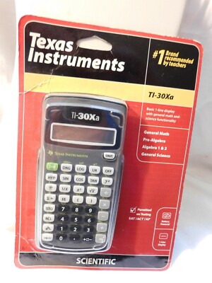 Texas Instruments TI 30Xa Scientific Calculator NEW