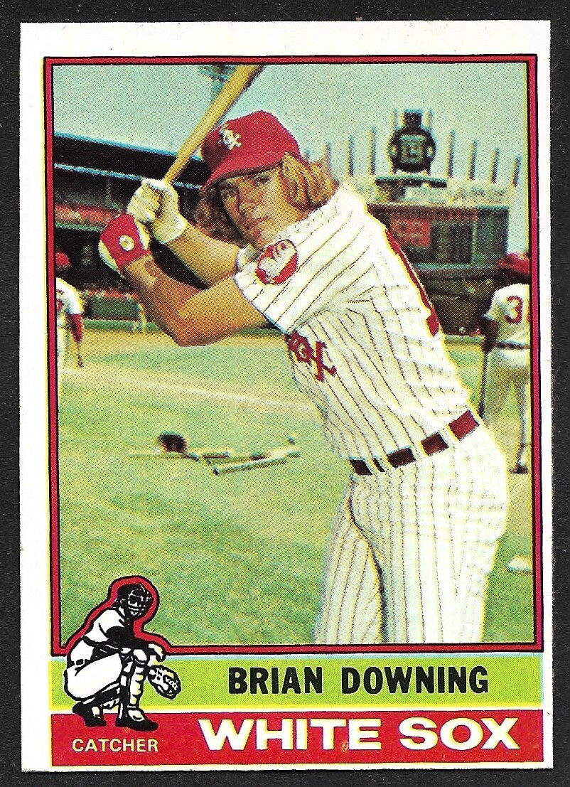 1976 TOPPS #23  Brian Downing  CHICAGO WHITE SOX  EX-MINT+   A