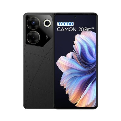Tecno Camon 20 Pro 5G Factory Unlocked-6.67'' FHD+AMOLED-8GB RAM 256GB STORAGE