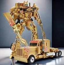 New SS OptimusPrime MPM03 Yellow Bee Oversized Golden Version Figure In Stock