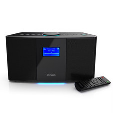 NEW AIWA EXOS 5 BLUETOOTH WIRELESS SPEAKER WITH POWERFUL SOUND ALARM CLOCK