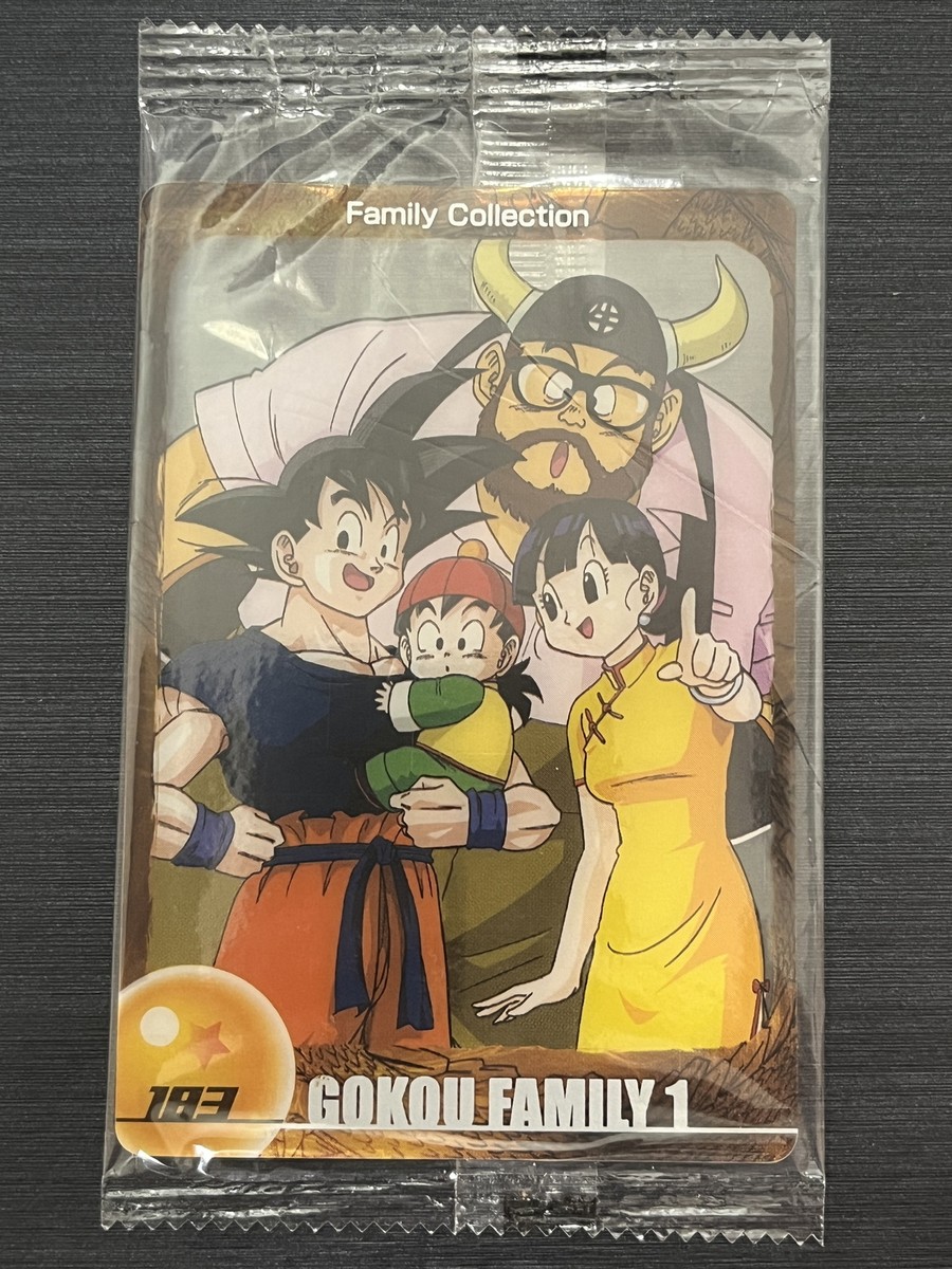 No.183 Son Goku Family Sealed Dragon Ball wafer card Morinaga