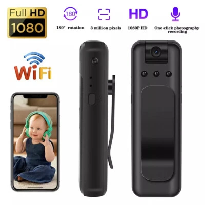 Wifi Body Camera Portable Video Recorder HD Night Vision Security Small Cam