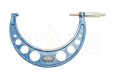 SHARS TOOL Shars 6-7" x 0.0001" Mechanical Outside Micrometer Solid Metal Frame New R}