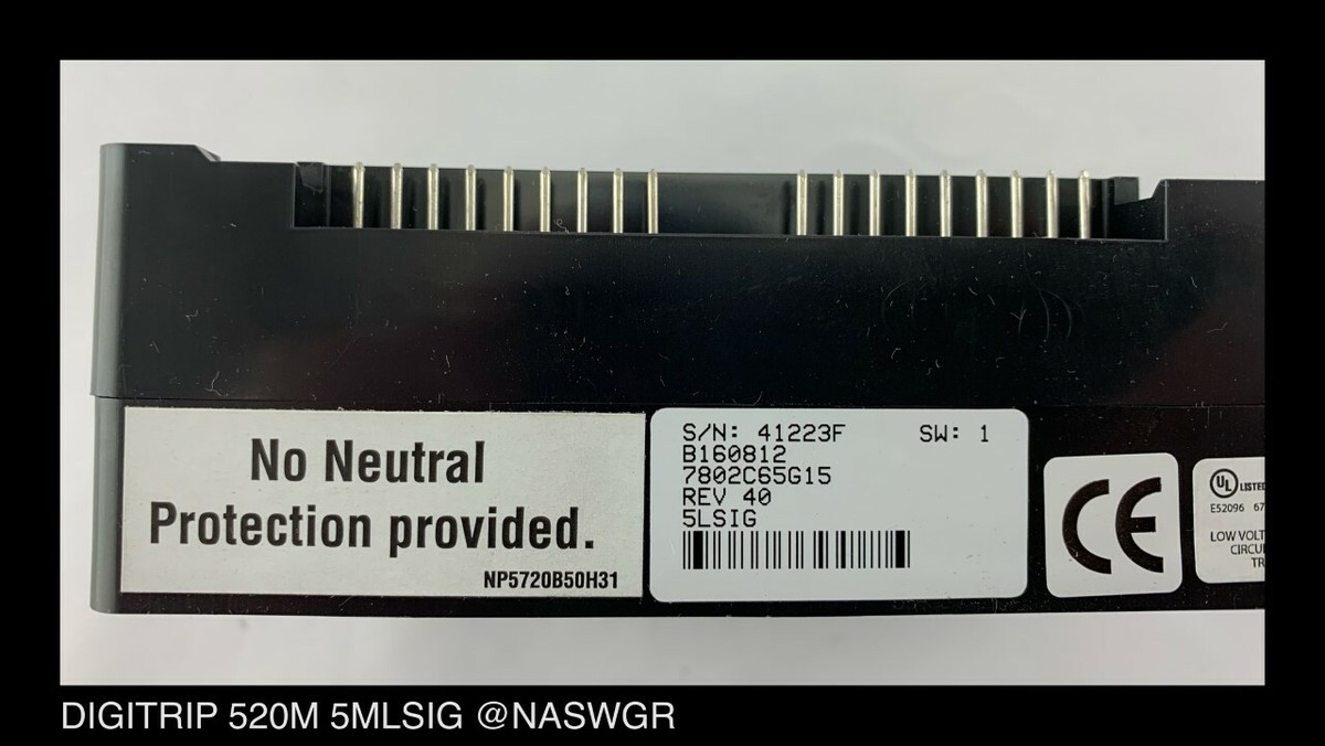 Eaton Digitrip 520 - 5LSIG - Unused Surplus - Tested/1Yr Warranty