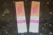 Image of 2 X HELLO SUNDAY SPF 50 LIP BALM - 2 X 15ML - CLEAR - NEW