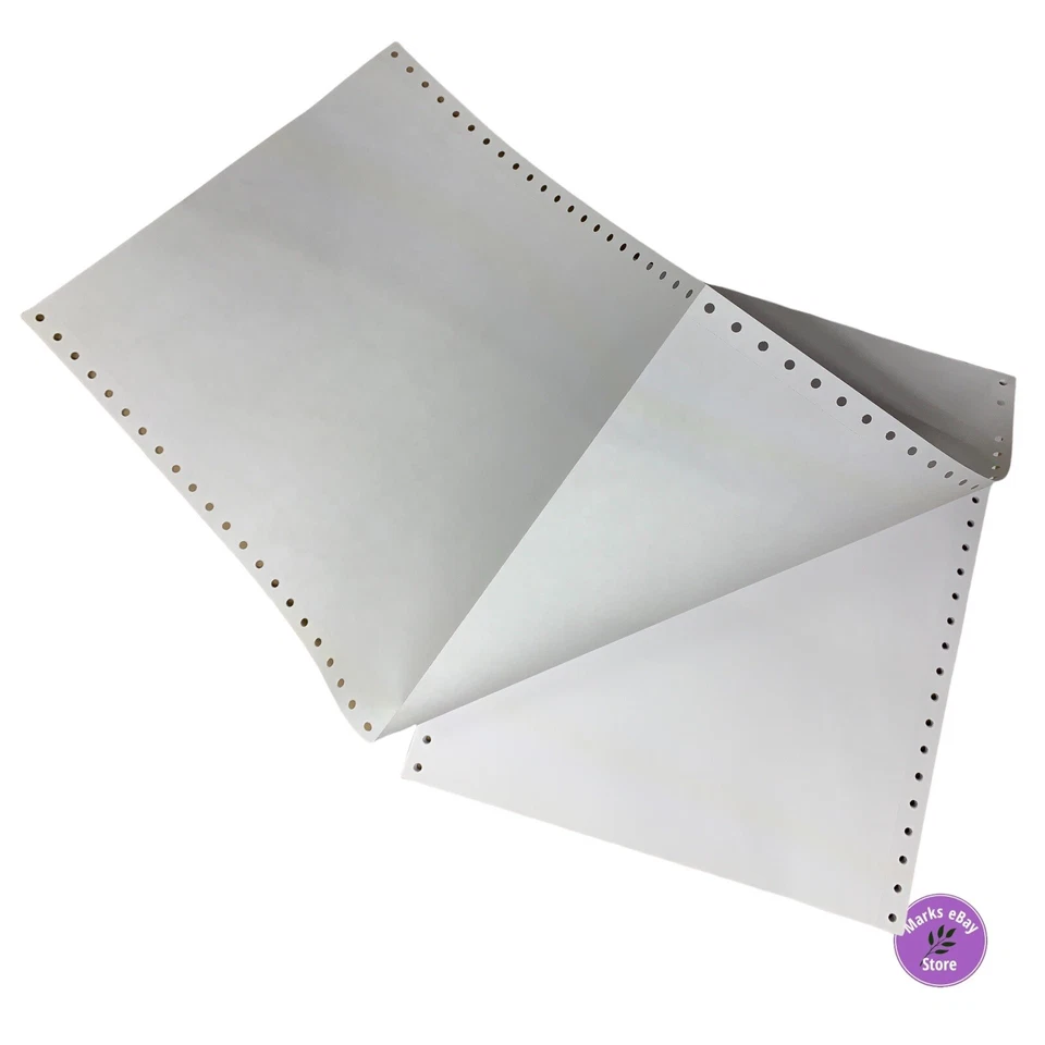 Dot Matrix Continuous Feed Printer Paper 9-1/2"x11" 50 sheets - Image 3 of 4