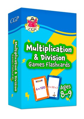 KS2 Year 4 Maths Multiplication & Division Games Flashcards For Ages 8-9 CGP