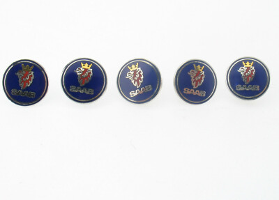 5x SAAB Pin - 15 mm - Schweden Automobile Auto Anstecker Brosche Logo Wappen