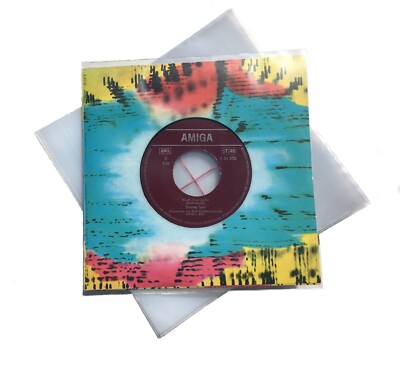 LP Schutzhüllen, 7'', 150 my, 200 Stück, Vinyl Schallplatten Cover Außenhüllen