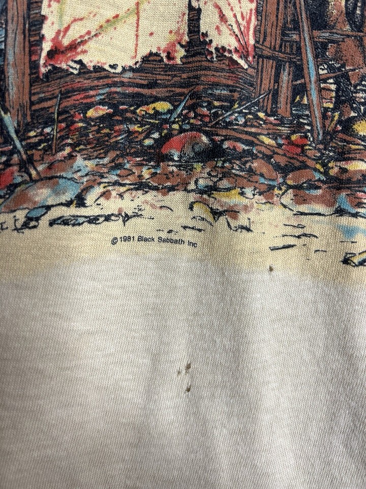 Vintage 1981 Black Sabbath Mob Rules Album Cover TShirt Medium. eBay