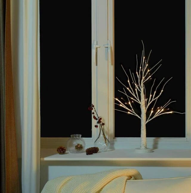 IKEA Strala Birch Tree Table Lamp Set Of 2 Discontinued - Image 2 of 3