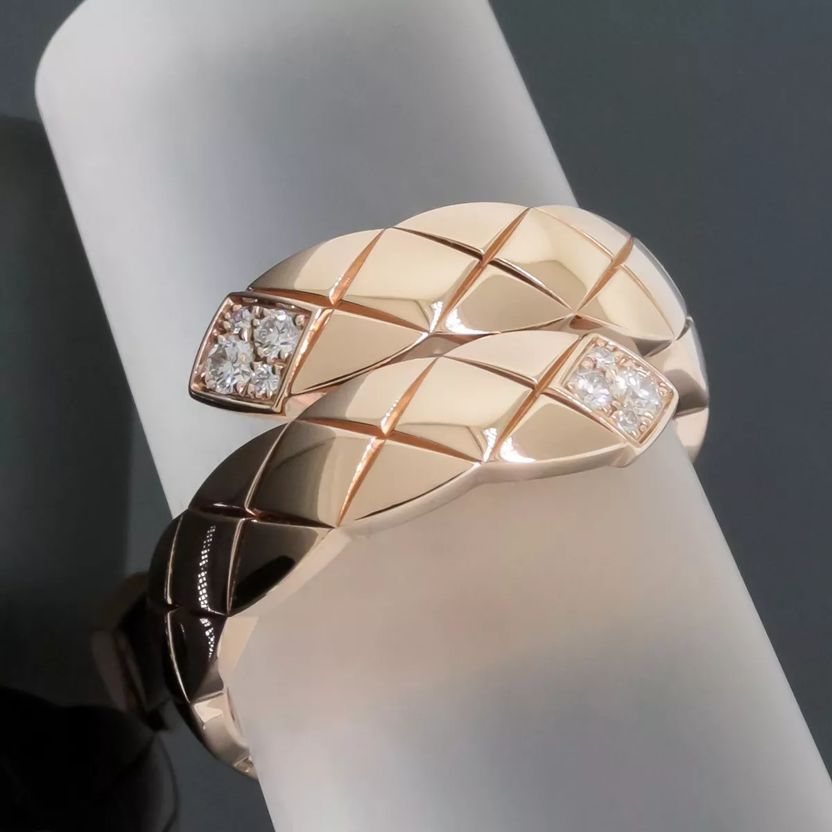 Chanel Coco Crush Diamond Ring 18K Yellow Gold Sz 53 | Dearluxe