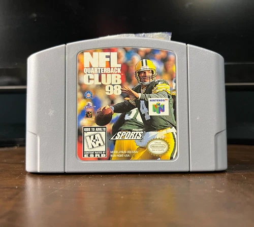 NFL Quarterback Club 98 N64 Nintendo 64 Authentic 