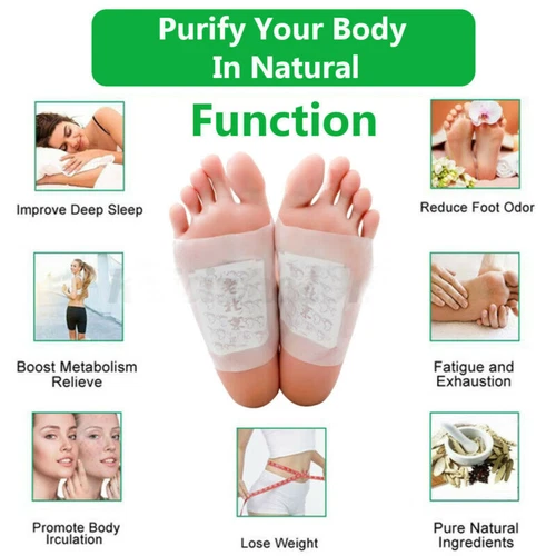 300PCS Detox Foot Patches Pads Body Toxins Feet Slimming Deep Cleansing - Picture 4 of 15