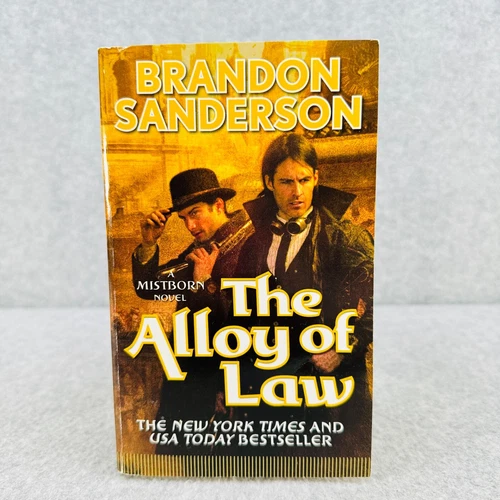 THE ALLOY OF LAW by Brandon Sanderson Mistborn Paperback Book MMPB Fantasy