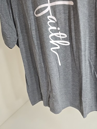 Neu XL - Damen Grafik T-Shirt, FAITH - Bild 11 von 13