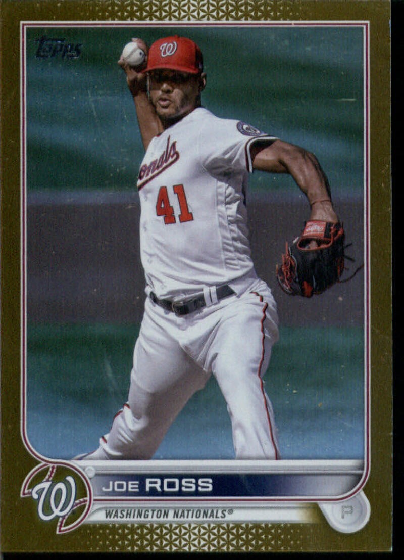 2022 TOPPS UPDATE GOLD FOIL #US132 JOE ROSS WASHINGTON NATIONALS BASEBALL