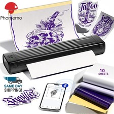 Bluetooth Temporary Tattoo Stencil Printer Thermal Transfer Machine Beginners