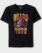 NEW The Children's Place Boy's Short Sleeve Graphic Shirt, Football, Size: M 7/8
