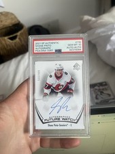 2021-22 SP Authentic Shane Pinto Future Watch Auto #110 PSA 10