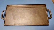 Vintage Lodge Grid Iron two surface cast iron Griddle 