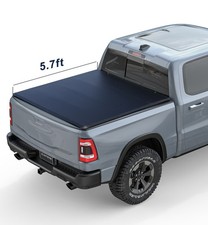 5.7ft 68 3-fold Truck Bed Tonneau Cover For 2019-26 Dodge Ram 1500 Wo Ram Box