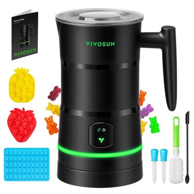 VIVOSUN Gummy Candy Maker Mixer DIY Hands-Free w/ Bears Fruits Silicone Molds