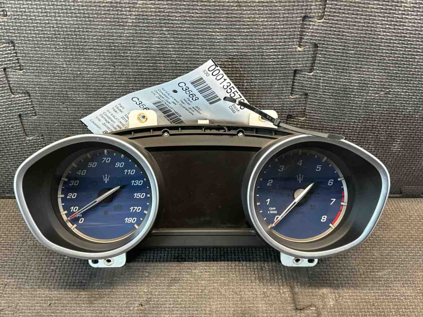 Maserati Ghibli Instrument cluster P/N 670030640