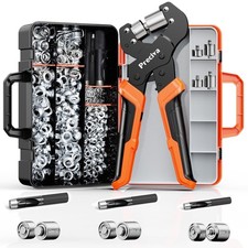 3Size Grommet Tool Kit 1/4 3/8 1/2 Hole Punch Eyelet Setting Pliers 300Pcs