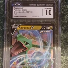 Pokémon Rayquaza V Ultra Rare Holo Crown Zenith 100/159 CGC 10 English Card