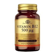 Vitamin B12 500 mcg 50 pflanzliche Kapseln Solgar