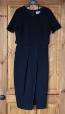 ASOS navy textured layered dress, 10