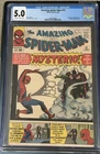 Amazing Spider-Man #13 1964 CGC 5.0 Origin, 1st App Mysterio Key App. OW/W pages