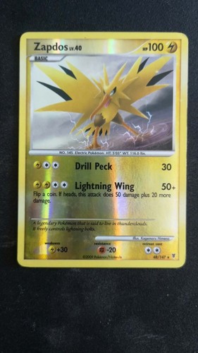 Pokemon Zapdos Supreme Victors 48/147 Rare Reverse Holo LP