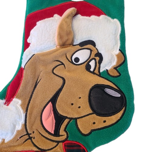 Scooby Doo Stocking Christmas Santa Hat & Scarf Warner Bros Store 1999 Vintage