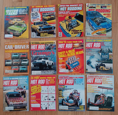 1970s Hot Rod NHRA Motor Trend Car & Driver Road & Track Magazine Lot 12 Issues