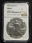 2026 $1 American Silver Eagle NGC MS69 Brown Label!!!!