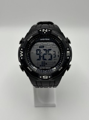 Armitron Pro Sport Digital Men s Watch MD17406(R) 40/8413 Black Resin Tire Tread