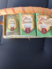 Alter Lavendel ~ Marke Elasco ~Vintage 50's/60's Liquid Fragrance plus 2 Soaps