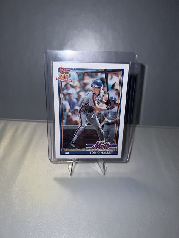 Topps 40 Years Of Baseball Tom O’Malley Mets 1991 Baseball Card #257