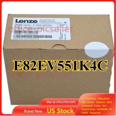 NEW LENZE E82EV551K4C NEW LENZE E82EV551_4C Inverter 8200 Vector 0.55kW IN BOX