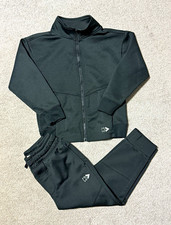 Carter's Black Kids Zip Front Sweatshirt Joggers Active Set - Size 5