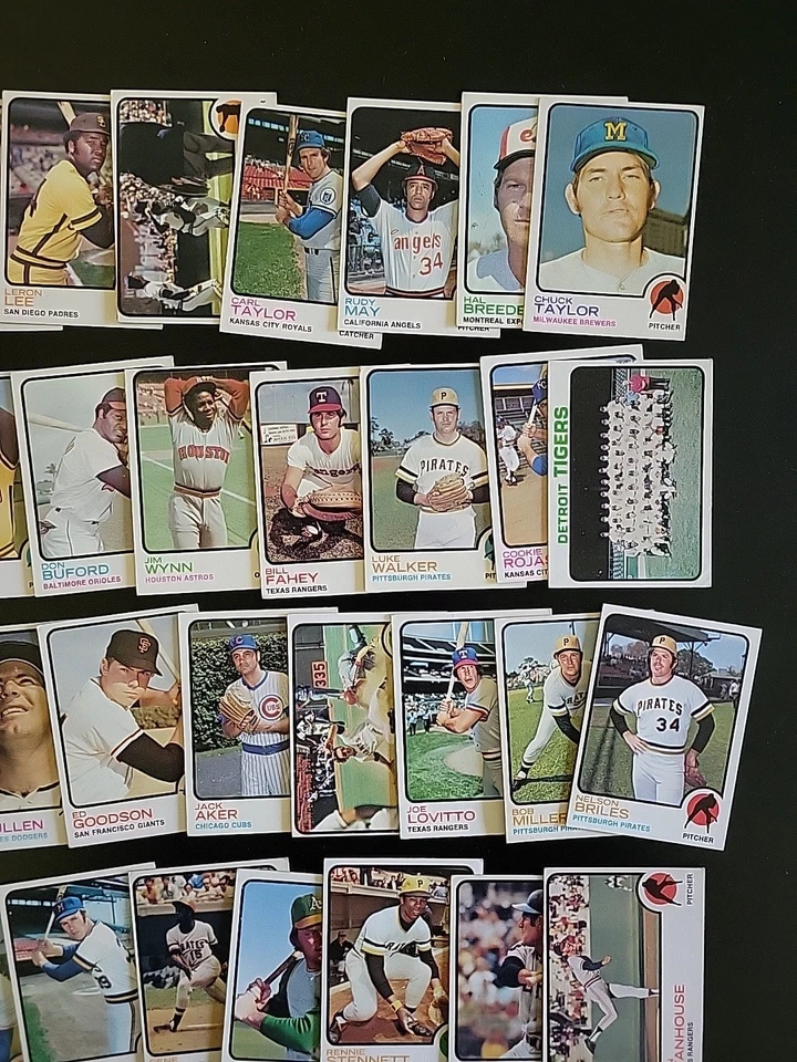 1973 Topps Baseball Card Starter - 50 Different Vintage Cards - W/ Tim Foli — 第 3/4 张图片