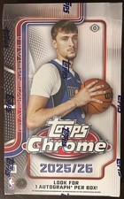 2025-26 Topps Chrome Basketball Factory Sealed Hobby Box In Hand QTY