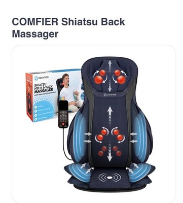 COMFIER Shiatsu Back Massager / Massage Seat Cushion