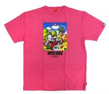 Super Mario Bros 35th Anniversary Pink T-Shirt S Cotton USA Exclusive