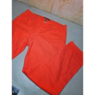 Lauren Ralph Lauren Modern Straight Ankle Orange Jeans Womens Size 10